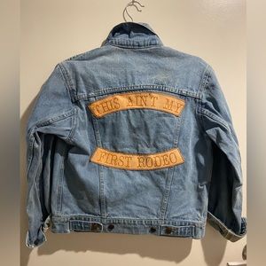 Understated Leather Jean Jacket